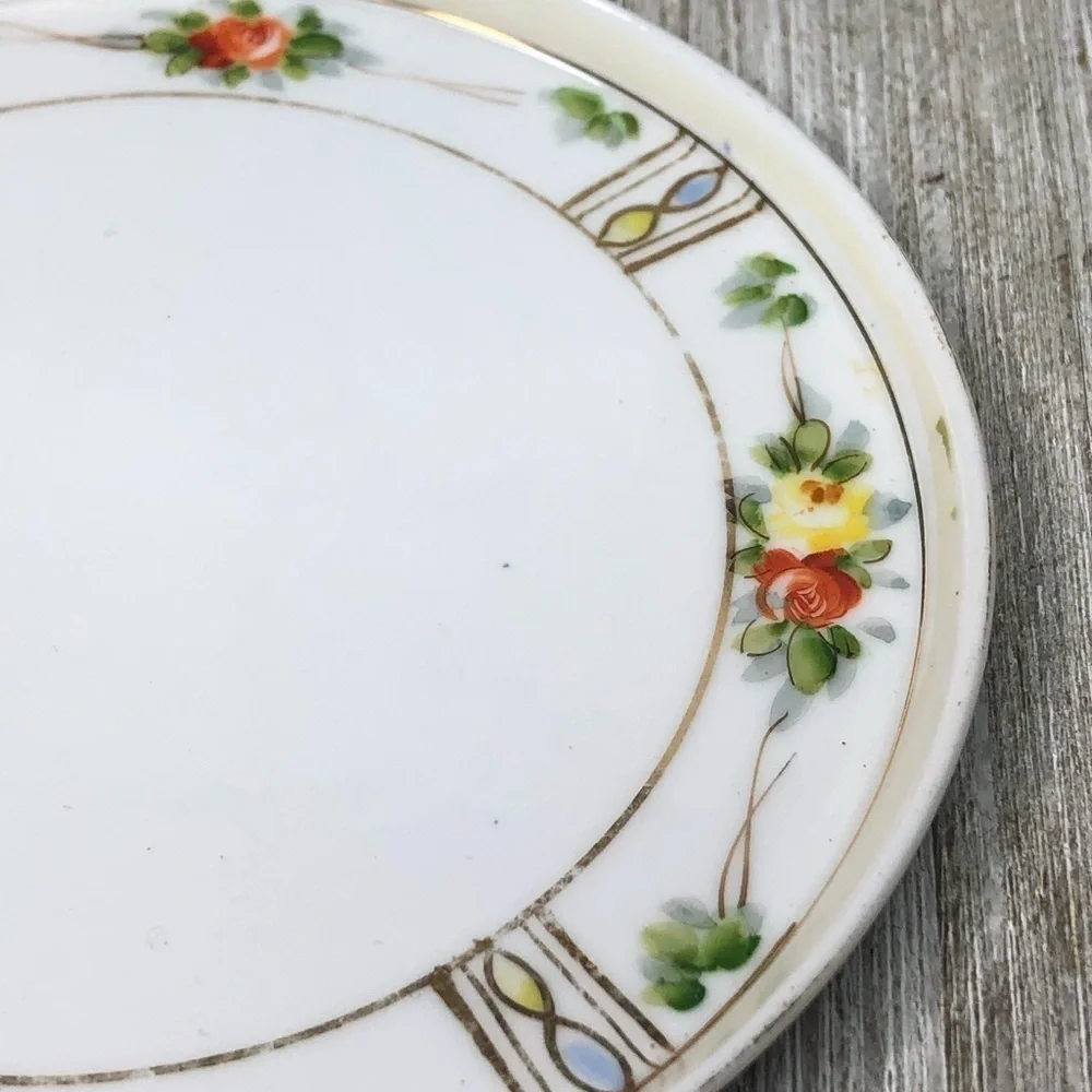 Vintage Hand Painted Nippon Porcelain Vanity Dish